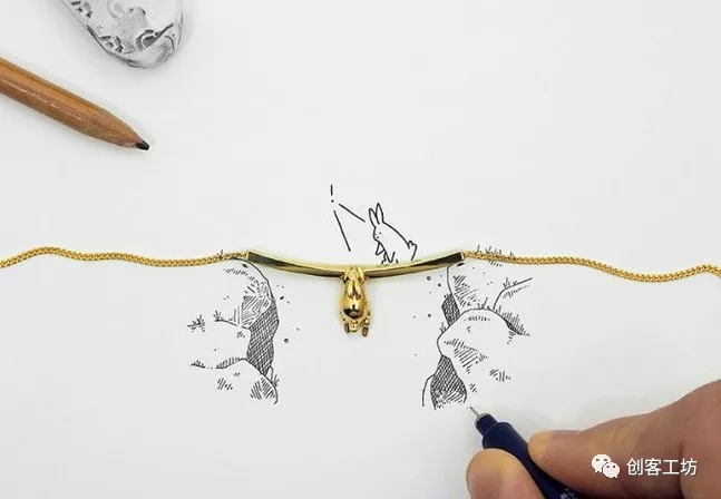 3D打印机制造黄金项链
