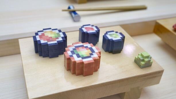 SXSW展数字食品初创公司带来像素级3D打印寿司