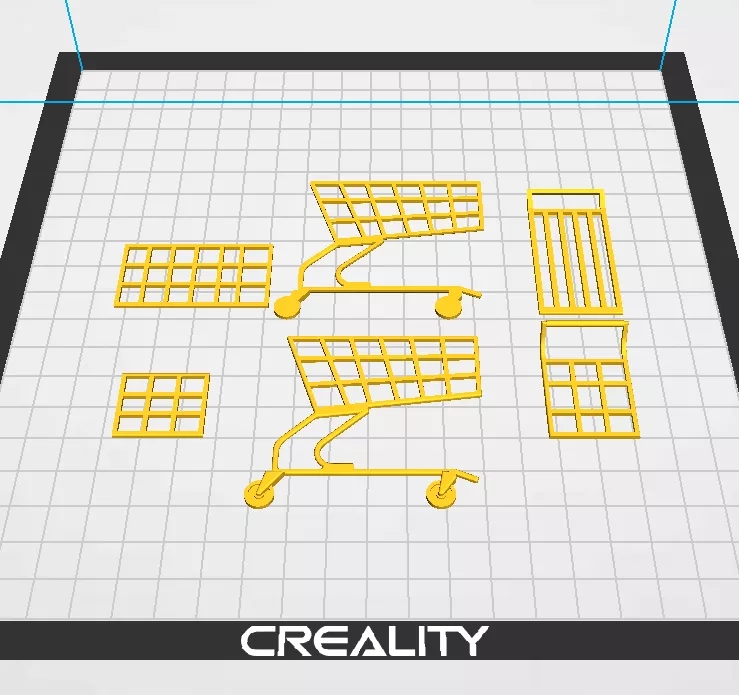 3D打印机购物车模型零件