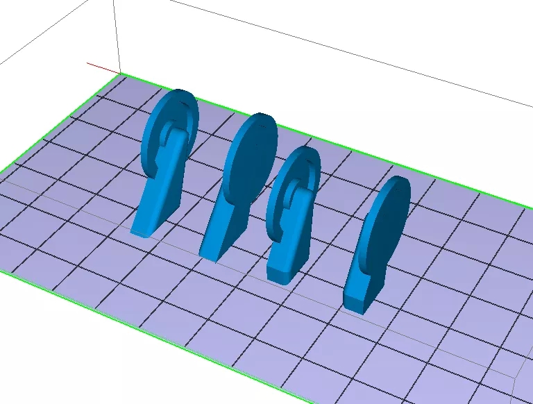 3D打印机购物车模型滑轮零件