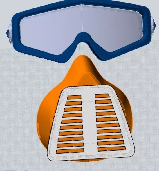 创想三维3D打印口罩和护目镜分享文件